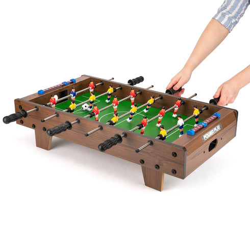 27" Table Football Game - Dark Brown